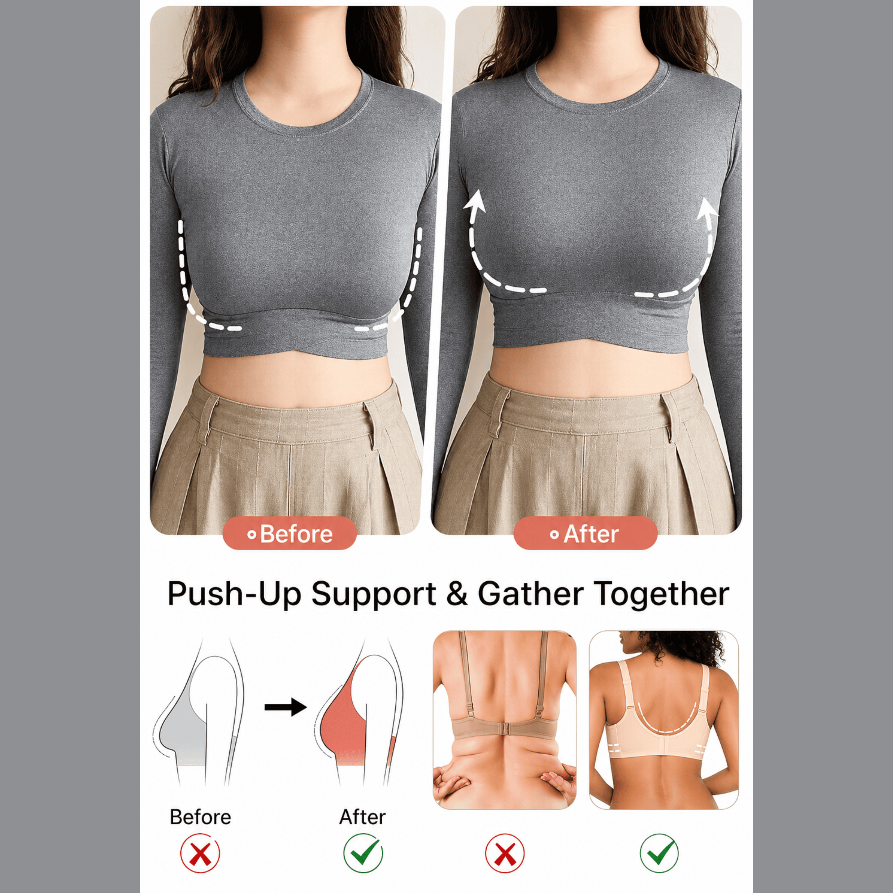 Femnic™ Wirefree Jelly Bras -Full Coverage